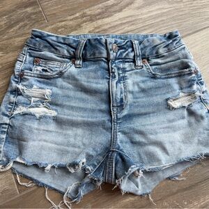 American Eagle Outfitters Light Blue Jean Shorts